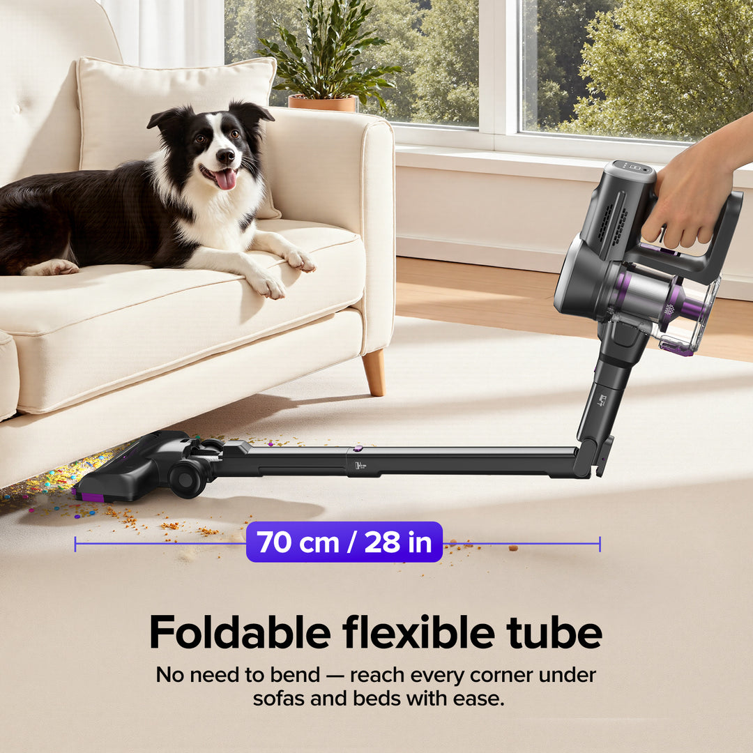 lubluelu 206 - Foldable Flexible Tube Cordless Vacuum Cleaner with powerful suction 35KPa