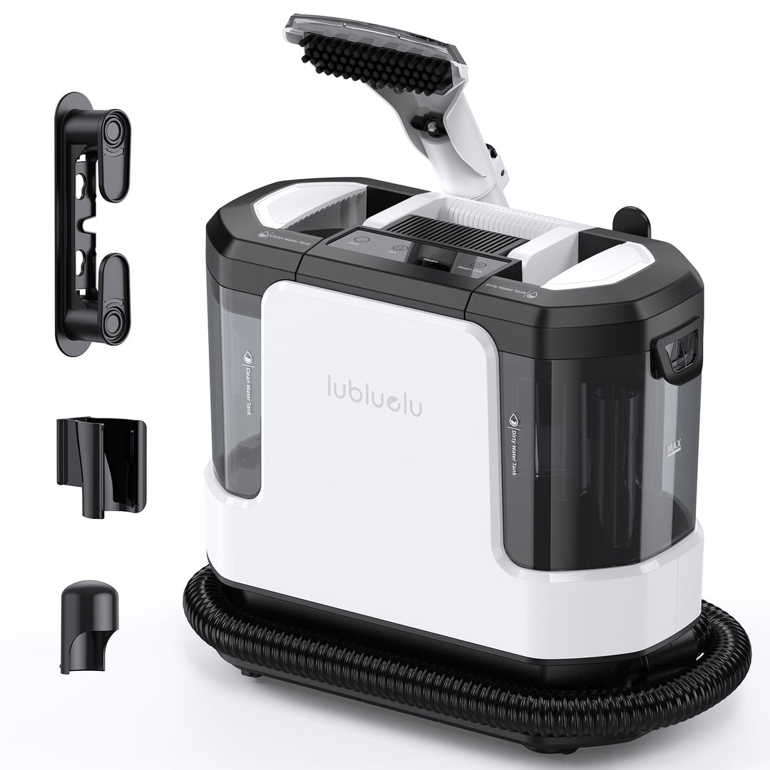 lubluelu V11 Portable Upholstery & Spot Cleaner with Wheeled Base Design