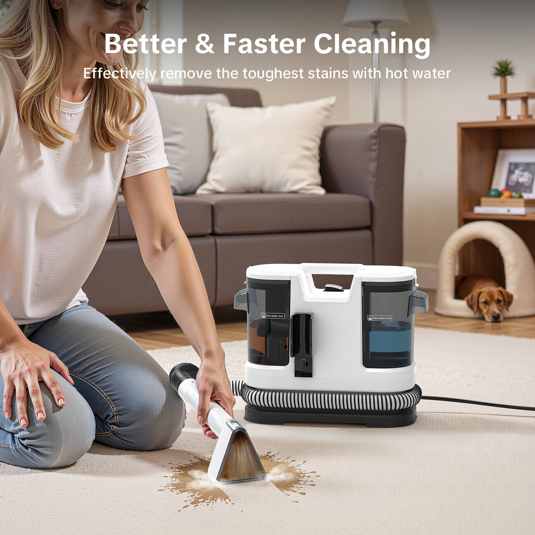 Better & Faster Cleaning
Effectively remove the toughest stains with hot water