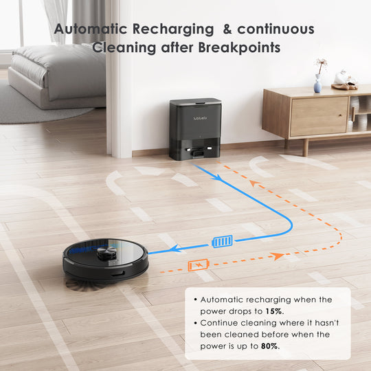 lubluelu SL60 Max+ Robot Vacuum with 2.5L Automatyczna stacja ssąca