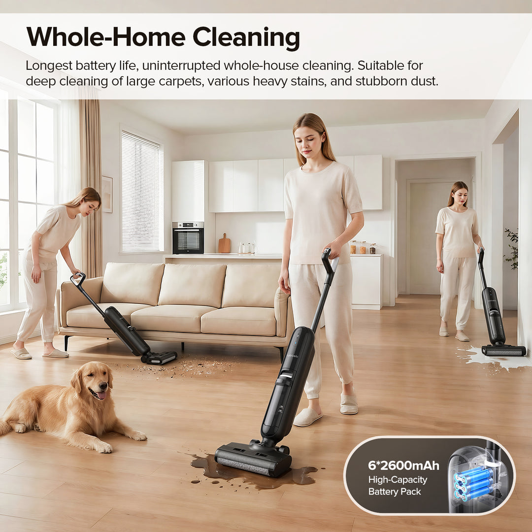 lubluelu T6 Wet Dry Vacuum with Hassle-Free Floor Care